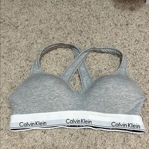 Calvin Klein Heather Gray Bralette